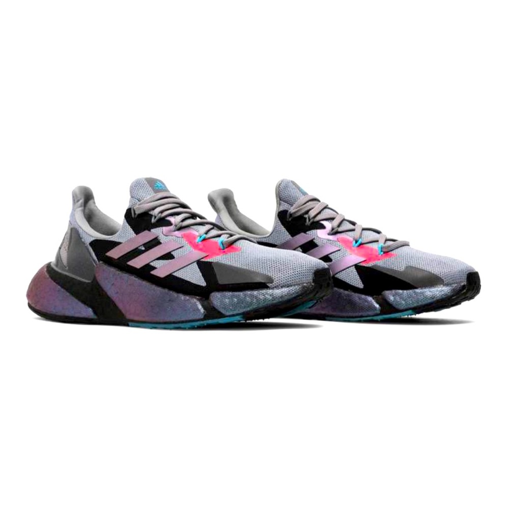 Adidas  X9000L4 gray pink teal black NWOT